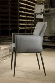 Scaun piele artificiala Ibiza gri