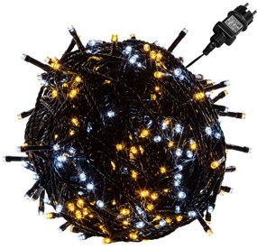 VOLTRONIC Lanț de Crăciun - 40 m, 400 LED, cablu verde