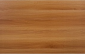 Set de masa 1 + 4, masa RAMOD 100x60 cm alba/decor stejar + scaun alb KITO