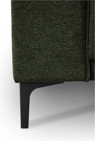 Colțar verde cu tapițerie din chenille (cu colț pe partea dreaptă/în formă de ”L”) Copenhagen – Scandic