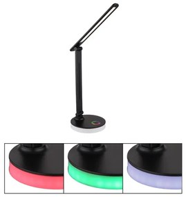 Globo 58445B - Lampă de birou LED RGBW dimabilă GERALDO LED/5W/230V + LED/2W