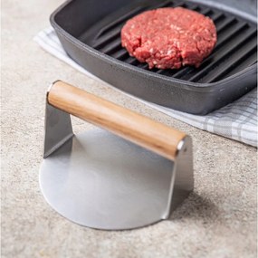 Resigilat: Burger Press Kinghoff KH 1878, Oțel inoxidabil, Ușor de spălat, Diametru 11,4 cm, Inox