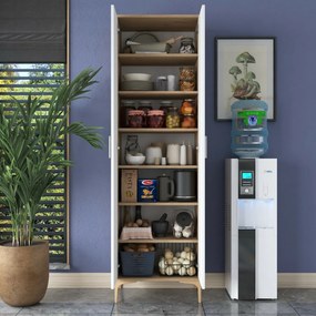 Dulap Jeny Walnut and White