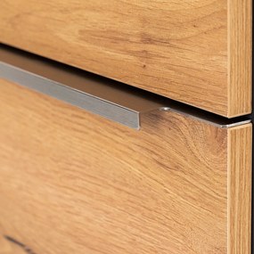 Dulap inferior Vario Trim 100 cu lavoar antracit-stejar