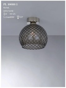 Plafoniera moderna design italian 10010 fumuriu