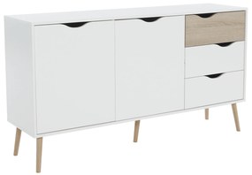 Comodă, stejar sonoma/alb, OSLO 75381