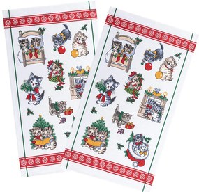 Prosoape de bucătărie din bumbac CRĂCIUN 2025 42 x 70 cm set 2 buc