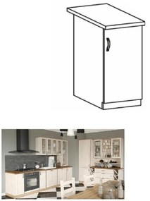 Dulap inferior de bucătărie D30 Regnar (sosna nordică + alb) (D). 1015197