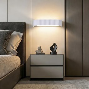 Brilagi - Aplica LED dimerizabilă FALCON MODERN LED/14W/230V 40 cm albă + telecomandă