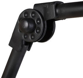 Lampă de perete industrială neagră reglabilă - Wye