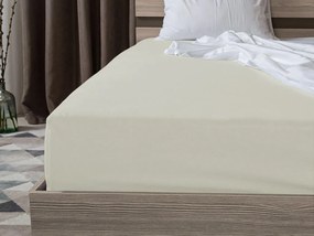 Cearsaf Jersey cu elastic 180 x 200 cm crem