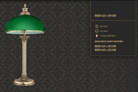 Veioza design clasic realizata manual MESSINA
