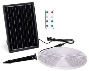 Bandă LED solară dimabilă Aigostar LED/10W/3,2V 10 m 2700K IP65 + telecomandă