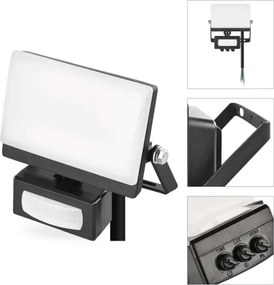 Proiector LED cu senzor de mișcare TAMBO EVO LED/20W/230V 4000K IP44 negru