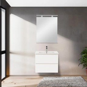 Dulap inferior Vario Forte 60 cu lavoar alb-alb