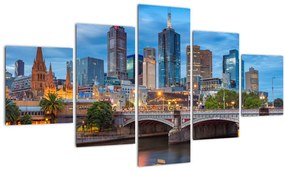 Tablou cu orașul Melbourne (125x70 cm), în 40 de alte dimensiuni noi
