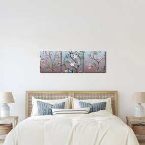 Tablou - Parcul Păsărilor (cu ceas) (90x30 cm)