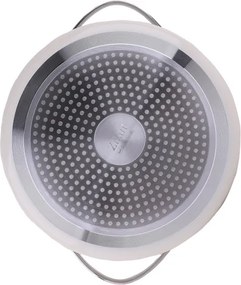 Oala Zilan ZLN0866 din 5 straturi de material, 20 cm diametru, capacitate 2.7l, Otel inoxidabil, Manere nituite
