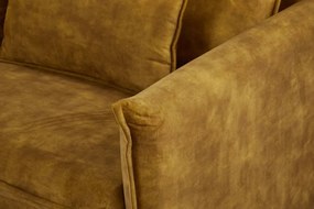 Canapea extensibila, Catifea Galben Mustar APARTMENT 215cm