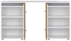 Tăblie de pat albă 145x80 cm Naia – Tvilum