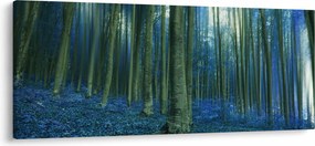 Tablou - Pădure albastră (120x50 cm)