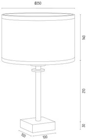 Veioza, lampa de masa eleganta ABBANO