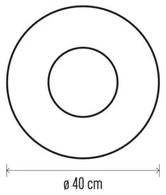 Decorațiune LED de Crăciun 20xLED/2xAA d. 40 cm