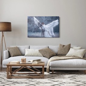 Tablou - Fata și unicorn (90x60 cm)