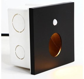 Emithor 70436 - LED lampă scară cu senzor OLIVE LED/1W/230V negru