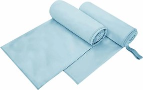 vidaXL Prosoape Sport 2 pcs albastru 200 x 100 cm