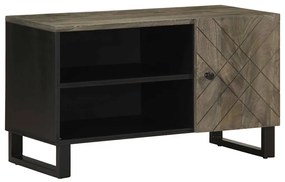 vidaXL Dulap TV, negru, 80x33x46 cm, lemn masiv de mango