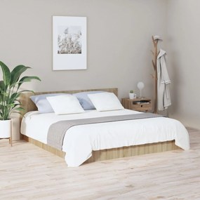 Tablie de pat, stejar Sonoma, 200x1,5x80 cm, lemn prelucrat Stejar sonoma, 1