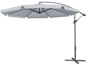 Umbrela gradina/terasa, articulatie tip banana, gri, 300 cm, Malatec