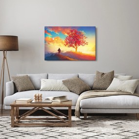Tablou - casa în deal (90x60 cm)