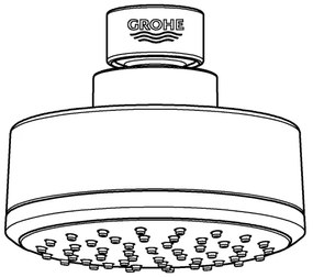 GROHE 26366001 - Cap de duș RAINSHOWER 210 mm, crom lucios