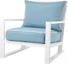 Fotoliu pentru interior si exterior Como, alb 113302 HZ