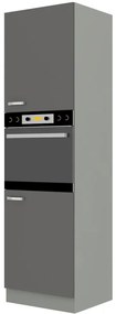 Dulap de bucătărie pentru alimente pentru cuptor Gonir 60 DP 210 2F (gri + gri). 1032719