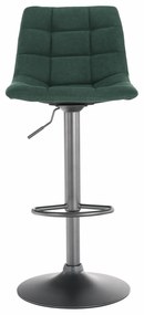 Scaun de bar, verde   negru, LAHELA