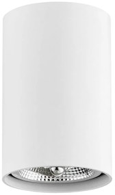 Spot aplicat design modern TUBO alb 12cm