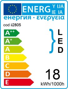 LAMPADAR CU LED LINEA 18W