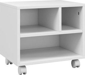 HOMCOM Suport imprimantă mobilier depozitare birou caisson 4 compartimente deschise 40L x 30l x 36H cm alb | Aosom Romania