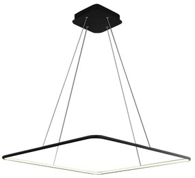 Lustra LED suspendata design modern NIX negru, 40x40cm