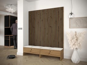 Mobilier hol Esmaldos V (Stejar artisan + Negru + Bej) . 1104708