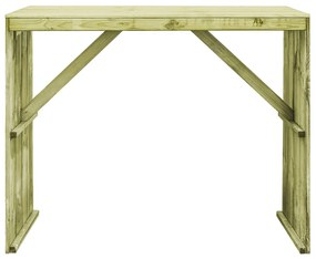 44900 vidaXL Masă de bar, 130 x 60 x 110 cm, lemn de pin tratat