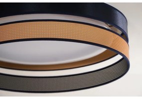 Duolla-Plafonieră LED ROLLER DUO SHINY LED/24W/230V d. 45 cm albastru/cupru