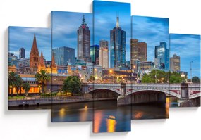 Tablou cu orașul Melbourne (150x105 cm)