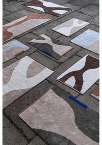 Covor tip traversă albastru deschis/bej lavabil din bumbac 70x150 cm Figura – Mette Ditmer Denmark