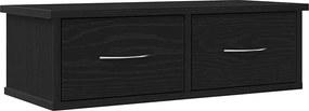 vidaXL Dulap de perete Stejar Negru 60 x 26 x 18,5 cm Lemn compozit