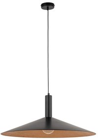 Lustră pe cablu CAPRI 1xE27/15W/230V d. 70 cm negru/cupru