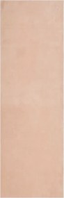 vidaXL Covor HUARTE, fir scurt, moale și lavabil, roz pudră, 80x250 cm